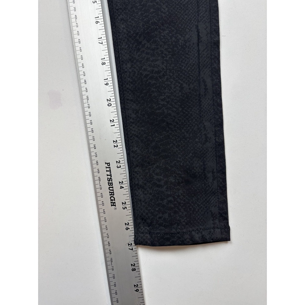 Joe's Jeans The Icon Mid Rise Skinny Ankle Size 24 Black Snake Print Stretch - Picture 8 of 8